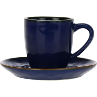 Rose&Tulipani Set mit 6 Espressotassen 90 ml R135500015Z - Dunkelblau