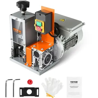 Vevor Kabelabisoliermaschine φ1,5-25mm Kabelschälmaschine 180W Abisoliermaschine 18m pro Minute Geschwindigkeit Abisolierzange 65-Mn-Federstahl Klinge Ideal zum Abisolieren von Kupferdraht