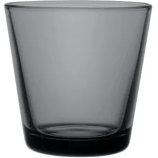 Iittala 1026780 Kartio 2-er Set Gläser 21cl, dunkelgrau, Glas