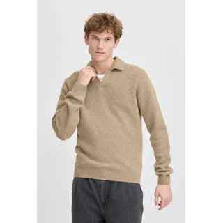 Casual Friday CFKARL LAMBSWOOL Herren Pullover Grobstrickpullover Wollmischung regular fit - Beige