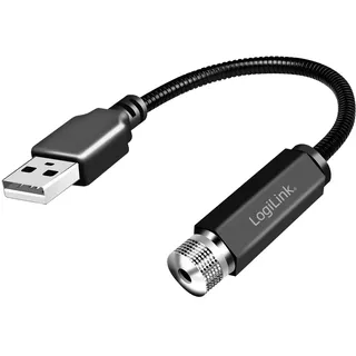 Logilink LED016 - USB-A LED-Sternenlicht mit 6-Lichtmustern und mit flexiblem Hals