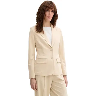 TOM TAILOR Damen 1045271 Blazer, 21650-Summer Beige, L