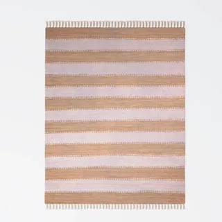 XXXL FLECKERLTEPPICH Weiß, Beige - 170x120 cm