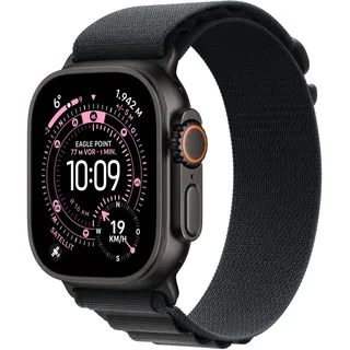 Apple Watch Ultra 3 GPS + Cellular 49 mm Titaniumgehäuse schwarz Alpine Loop schwarz M