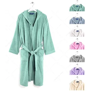 Caleffi Confetto Frottee-Bademantel fur Damen mit Kapuze