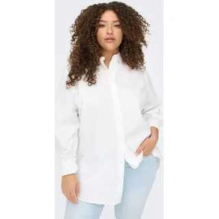 Lange Langarm Hemd Bluse Große Größen Plus Size Übergröße CARNORA | 48 - Weiß