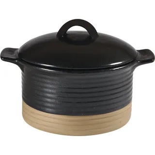 CHURCHILL Art de Cuisine Igneous Cocotte mit Deckel, Inhalt: 0,53 Liter - Schwarz