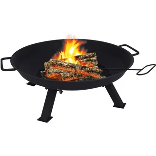 Ambiance Feuerstelle FEUERSCHALE mit Grillgitter 56 cm zum Grillen über offenem Feuer