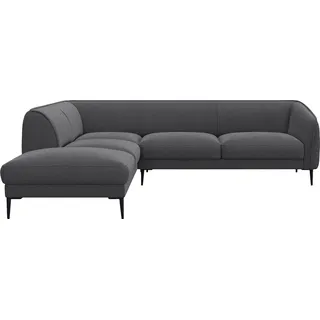 flexlux Ecksofa Belle Designsofa, L-Form, B/T 268/209 cm, Skandinavisches Design, In hochwertiger Verarbeitung grau