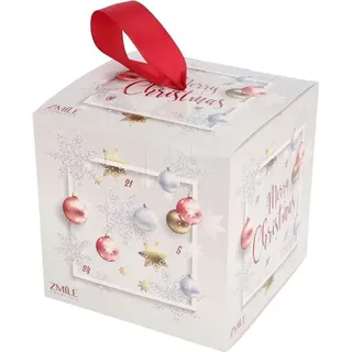 ZMILE COSMETICS Beauty Adventskalender 'Merry Christmas' silver/gold/magenta- 24 Überraschungen zum Schminken und Stylen im trendigen Würfel-Adventskalender mit veganer Kosmetik