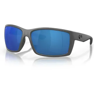Costa Reefton Verspiegelte Polarisierte Sonnenbrille - Matte Gray - Blue Mirror 580P/CAT3