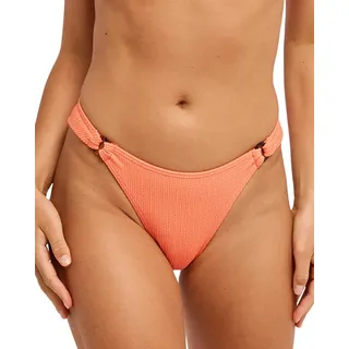 Bikini-Hose ROXY "Roxy Sunshine Cheeky", Damen, Gr. XS, orange (rot orange), Obermaterial: 89% Polyester, 11% Elasthan., Badehosen Bikini-Hose
