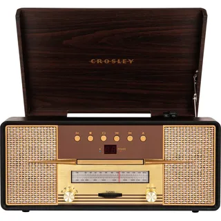 Crosley Rhapsody Entertainment Center Mahagoni - Weiß