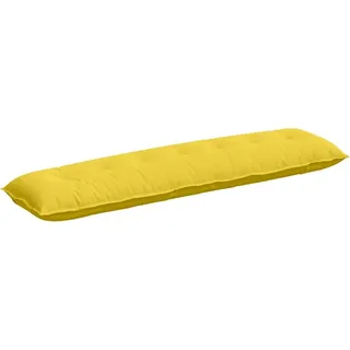 vidaXL Rückenkissen Helles Gelb 140 x 19 x 50 cm Stoff - Gelb
