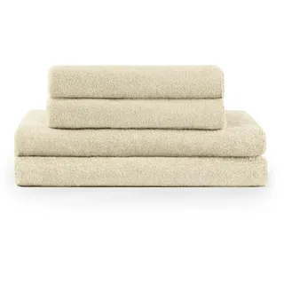 Blumtal Badetuchset 4-tlg. 70 x 140 cm beige