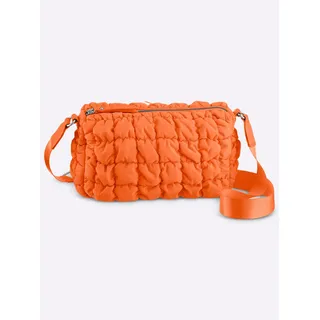 Umhängetasche HEINE, Damen, Gr. B/H/T: 30cm x 19cm x 10cm, orange, Viskosemischung, unifarben, Taschen Umhängetasche