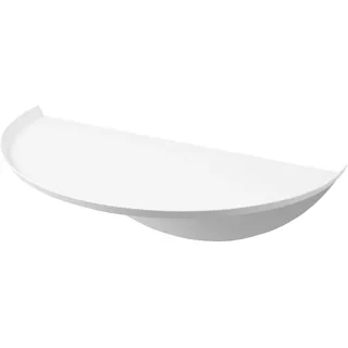 Yamazaki Tower Wall-Mounted Shelf Round 40 x 22 x 11,7 cm Weiß