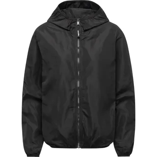 Ragwear Damen, Extraleichte Übergangsjacke Sommerjacke kurz mit Kapuze Vinzie C YOUMODO Black Gr. XXL - XXL