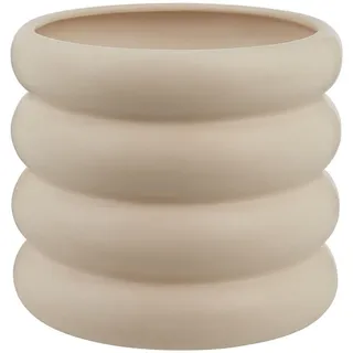 Butlers Blumenübertopf Hoop , Beige , Keramik , 17 cm , Dekoration, Blumen & Blumentöpfe, Übertöpfe