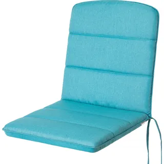 PillowPrim Gartenmöbel Kissen, für Stuhle oder Liege, balkon, outdoor, Liegenauflage, Polster, Sofa, Rutschfeste Schicht, Blau, 102 x 50 x 6 cm - Blau