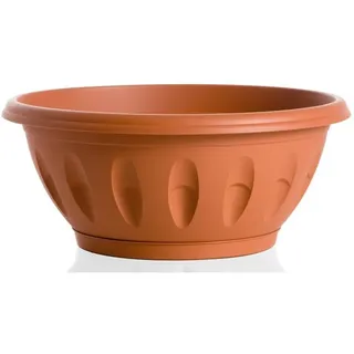 Vase Schale 30 Cm. Mit Untersetzer Terracotta 30730