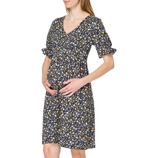 ESPRIT Maternity Damen Dress Nursing Aop Kleid, Night Sky Blue - 485, 36 EU