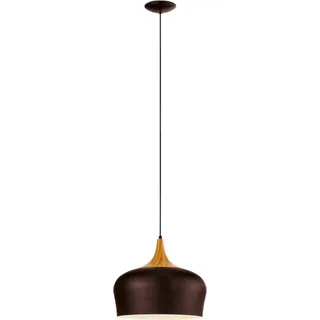 EGLO OBREGON Hängeleuchte, braun, creme, eiche