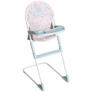 Chicco Puppenhochstuhl, für Kinder ab 3 Jahren, Spielhochstuhl mit Metallgestell und realistischen Details, Tablett und Fußstütze aus Kunststoff, leicht und einfach zusammenzubauen