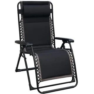 Cosma Comfort XXL Liegestuhl 117 x 0 x 0 cm Schwarz