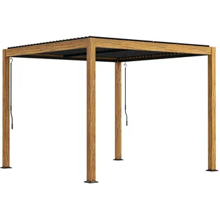 Outsunny Pergola 2,97 x 2,97 m Beige