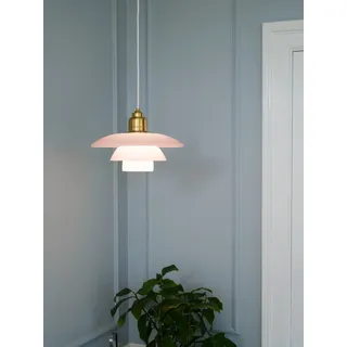 Louis Poulsen PH 31⁄2-3 Pale Rose Messing Pendelleuchte