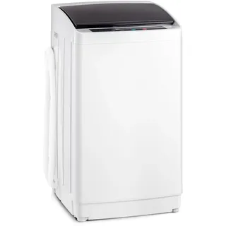LEADZM Toplader Waschmaschine 5KG,Waschvollautomat mit Schleuder & Edelstahltrommel,Mini Waschmaschine ideal für Apartments & Wohnmobile