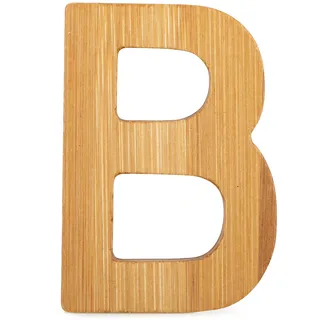 small foot 12055 ABC Buchstabe B aus nachhaltigem Bambus, kombinierbar mit anderen Buchstaben als Deko oder Türschild