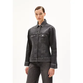 DENSIAA |  Jeansjacke Oversized Fit aus Bio-Baumwoll Mix - schwarz (M)