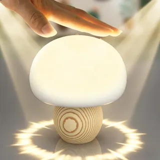 POCKETMAN LED-Nachtlicht, süßes Pilz-Pat-Licht, Silikon, USB-Nachtlampe, magnetischer Berührungssensor, Atmosphärenlampe, Schlafzimmer, Nachttischlampe