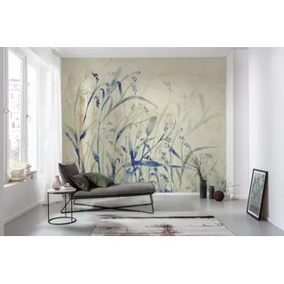 KOMAR Vlies Fototapete - Aquarel-Field - Größe 300 x 250 cm bedruckt glatt, modern