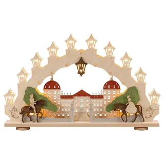 LED Lichterbogen 15 flg. "Moritzburg" LxHxT 66,0 x 41,0 x 6,0 cm NEU Schwibbog