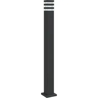 vidaXL Wegeleuchte mit Steckdose Schwarz 110 cm Aluminium - Schwarz