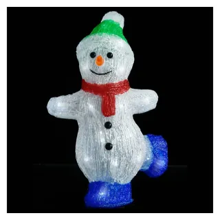 vidaXL LED-Weihnachtsfigur Schneemann Acryl Indoor und Outdoor 30 cm