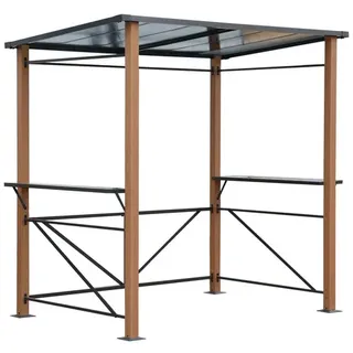 LECO Grillpavillon 2,35 x 1,50 m Grau