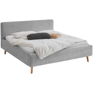 Xora Polsterbett , Grau , Textil , Esche , massiv , H2 + H3 , Höhe ca. 20 cm , 180x200 cm , Reach , Wendematratze,Lattenrost, Matratze, gepolstertes Kopfteil, Stoffauswahl, in verschiedenen Größen erhältlich,individuelle Liegehärteeinstellung , Schlafzimmer, Betten, Polsterbetten