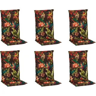 Beo Hochlehner-Sitzauflage Schlichtes Design Komfort Anthrazit 6er-Set