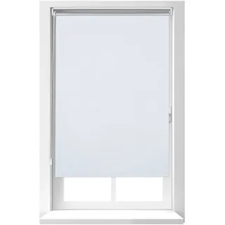 Relaxdays Thermorollo, ohne Bohren, Klemmfix, Kettenzug, 80x160 cm, lang Weiß,Silber