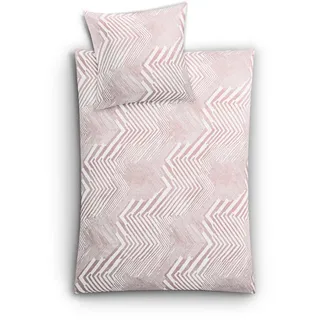 KLEINE WOLKE Bettwäsche Macra 155 x 220 cm Satin Pastellrosa