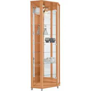 fif Möbel »TRIO Höhe ca. 172 cm, ink. Beleuchtung« Eckvitrine/Glasvitrine 1x Glastür, perfekt für Sammler, Sammlervitrine