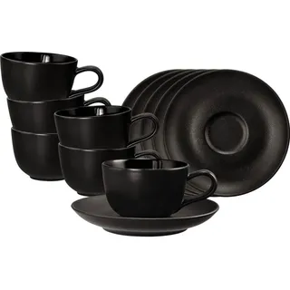 SELTMANN WEIDEN Liberty Velvet Black Espressotasse 0,1 l Schwarz 6 St.