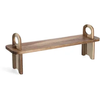 Zeller 25575 Servierbrett, Akazie, ca. 59 x 16 x 22 cm, Servierplatte, Speisebrett