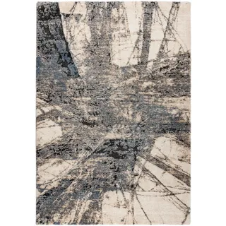 Kayoom Firenze 485 Kurzflorteppich 140 x 200 cm Blau