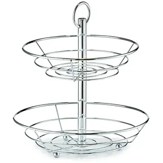 Zeller Obstschale, Metall, silber, 26 x 29 cm, 27302