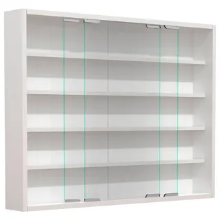 VCM Hängevitrine Agisa 77 x 60 x 10 cm Weiß